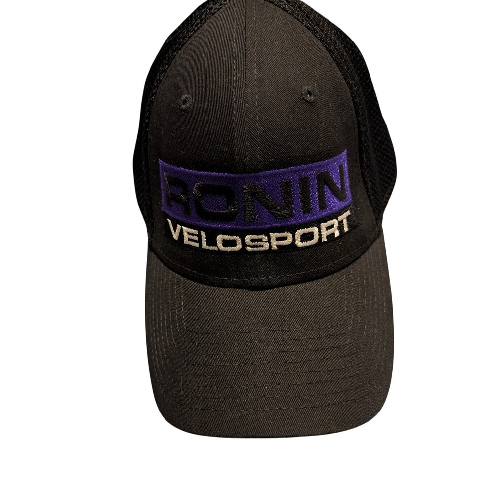 Ronin Velosport Black Mesh Trucker Hat #justbecool New Era 9FORTY One Size